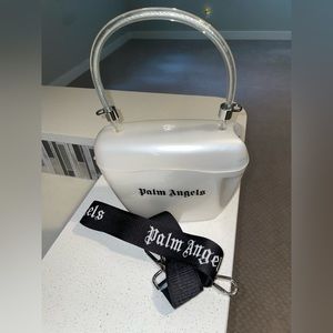 Palm Angels Off-White Padlock Shoulder Bag